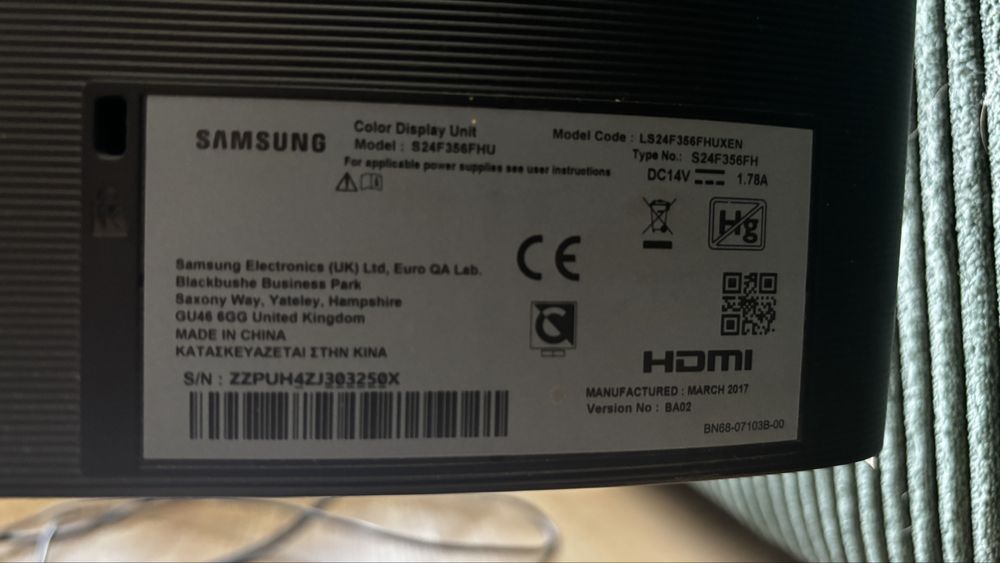Monitor Samsung S24F356FHU