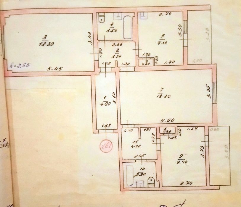 продам трёхкомнатную квартиру,   г. Рени  микрорайон порта