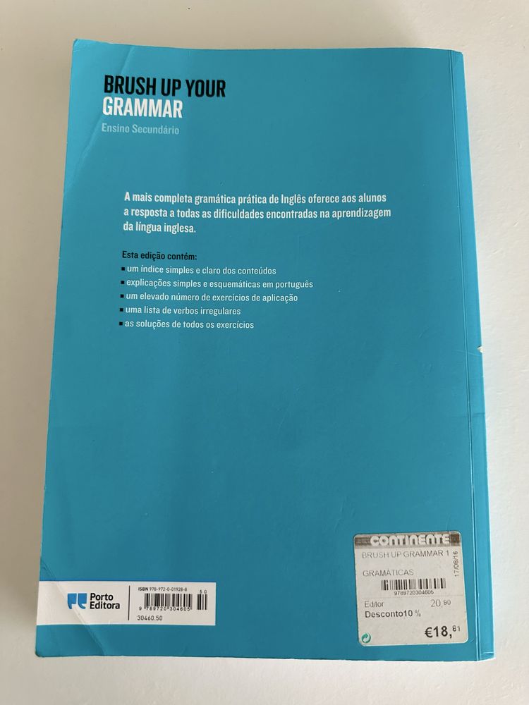 Brush up your Grammar - gramática prática de Inglês. Secundário.