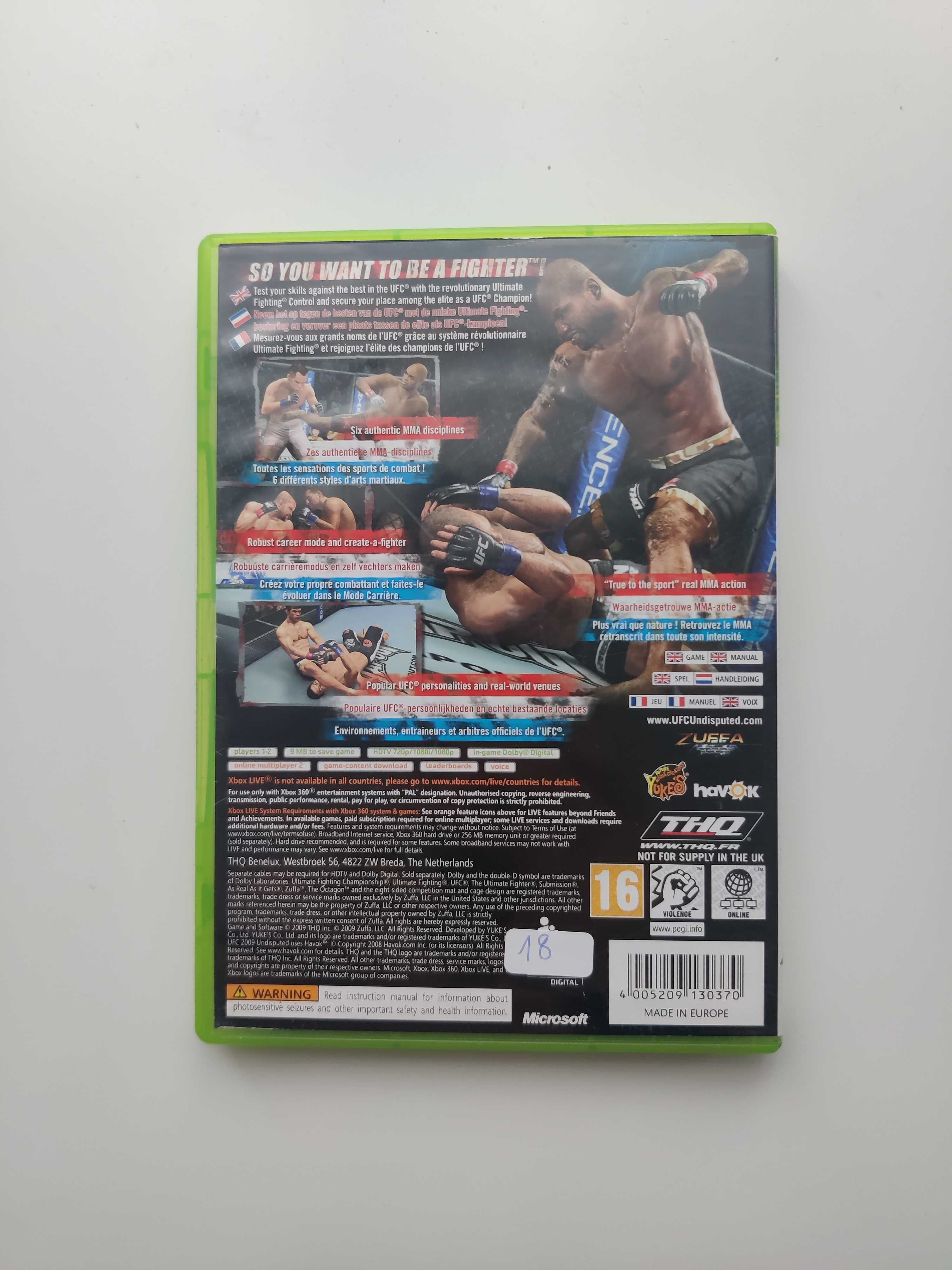 Gra Xbox360 / Xbox 360 - Ufc 2009 Undisputed  (język ang)