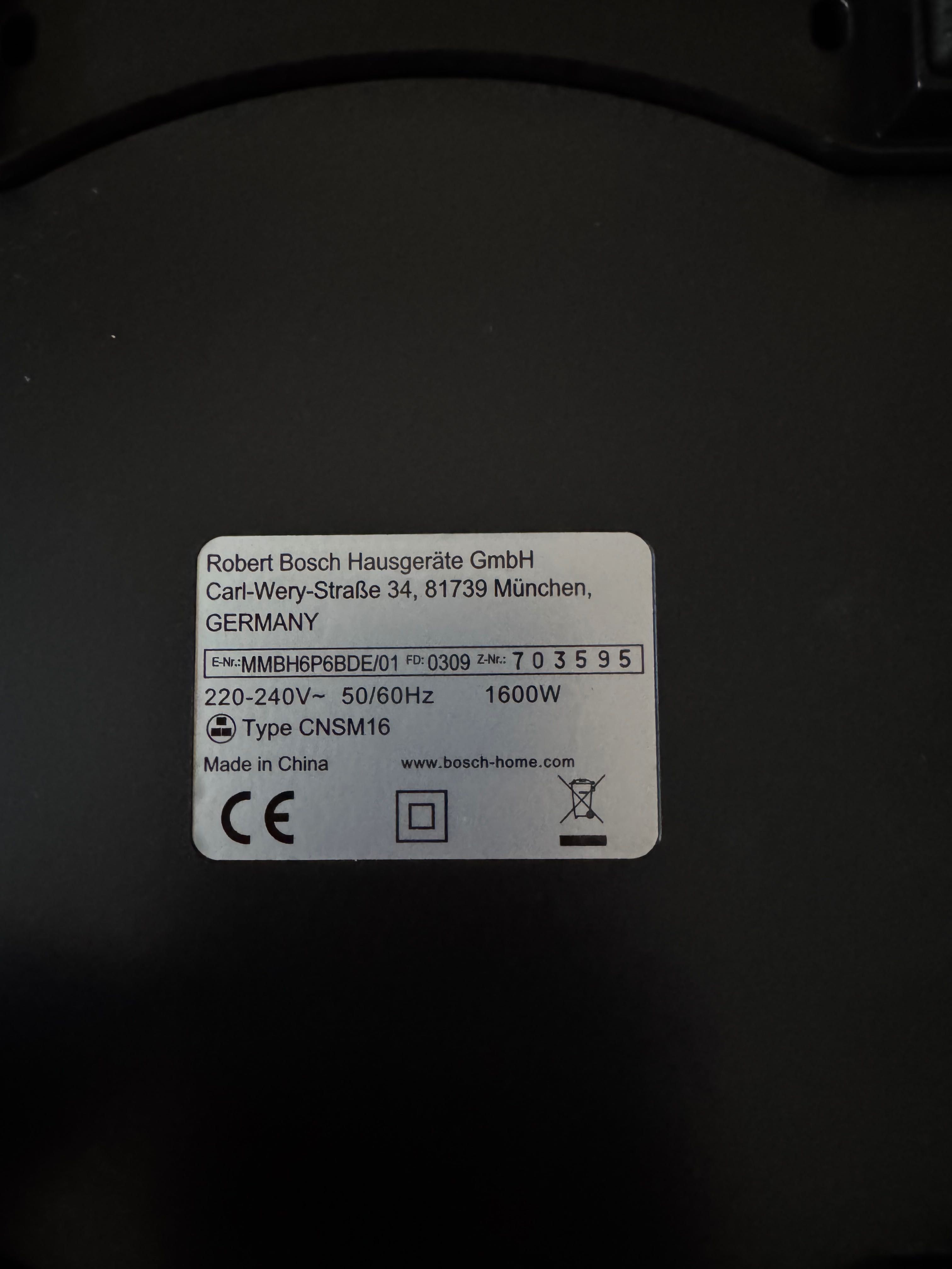Mikser ręczny Bosch MMBH6P6B,1600W czarny