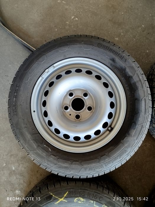 Koła Stalowe Vw T5,T6 6,5Jx16 (5x112,ET51)+Opony Continental215/65/16C