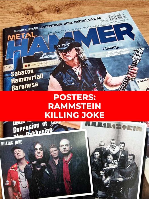 UNIKAT! Metal Hammer 2019 - KAT, Plakat: Rammstein, Killing Joke
