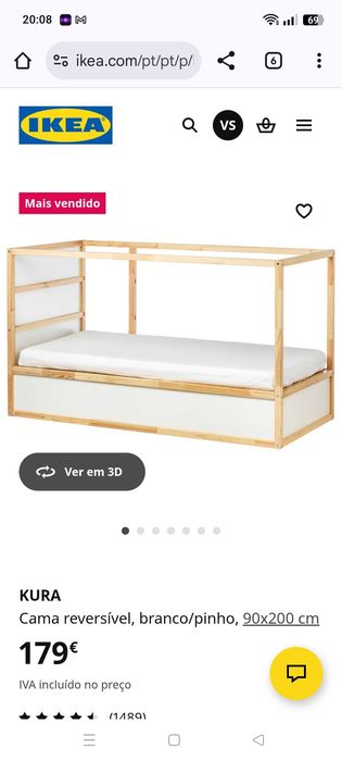 Cama criança impecável