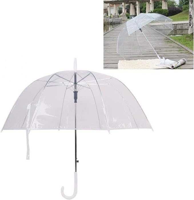 Parasol parasolka automatyczna przezroczysta transparentna