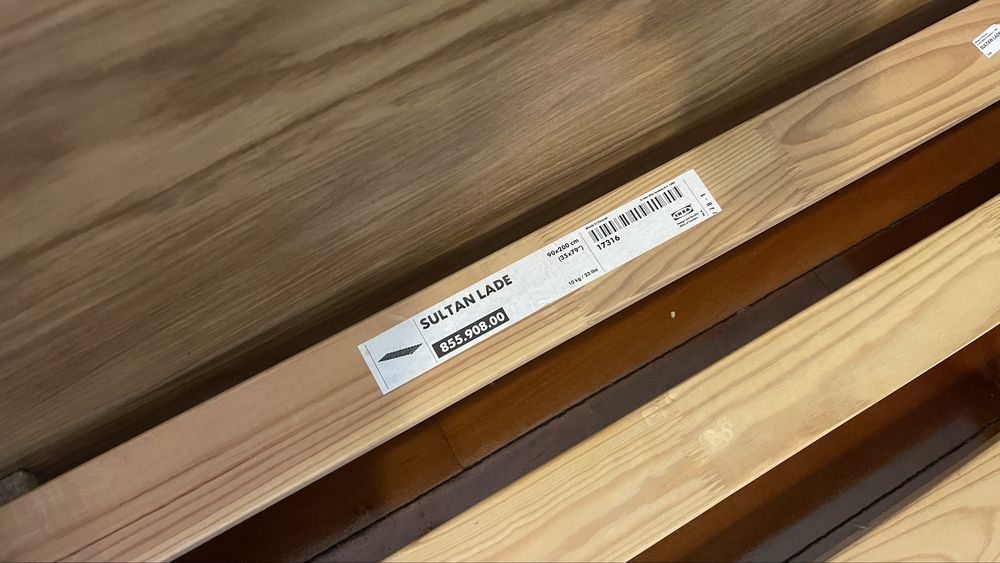 Cama 90x200 Malm IKEA Carvalho