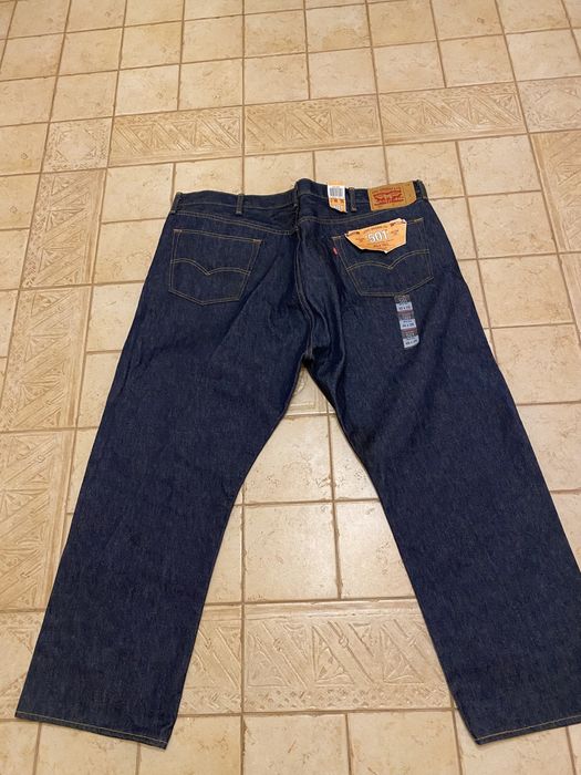 Spodnie Levis 501 48x29 big and tall bardzo duże surowy jeans meksyk