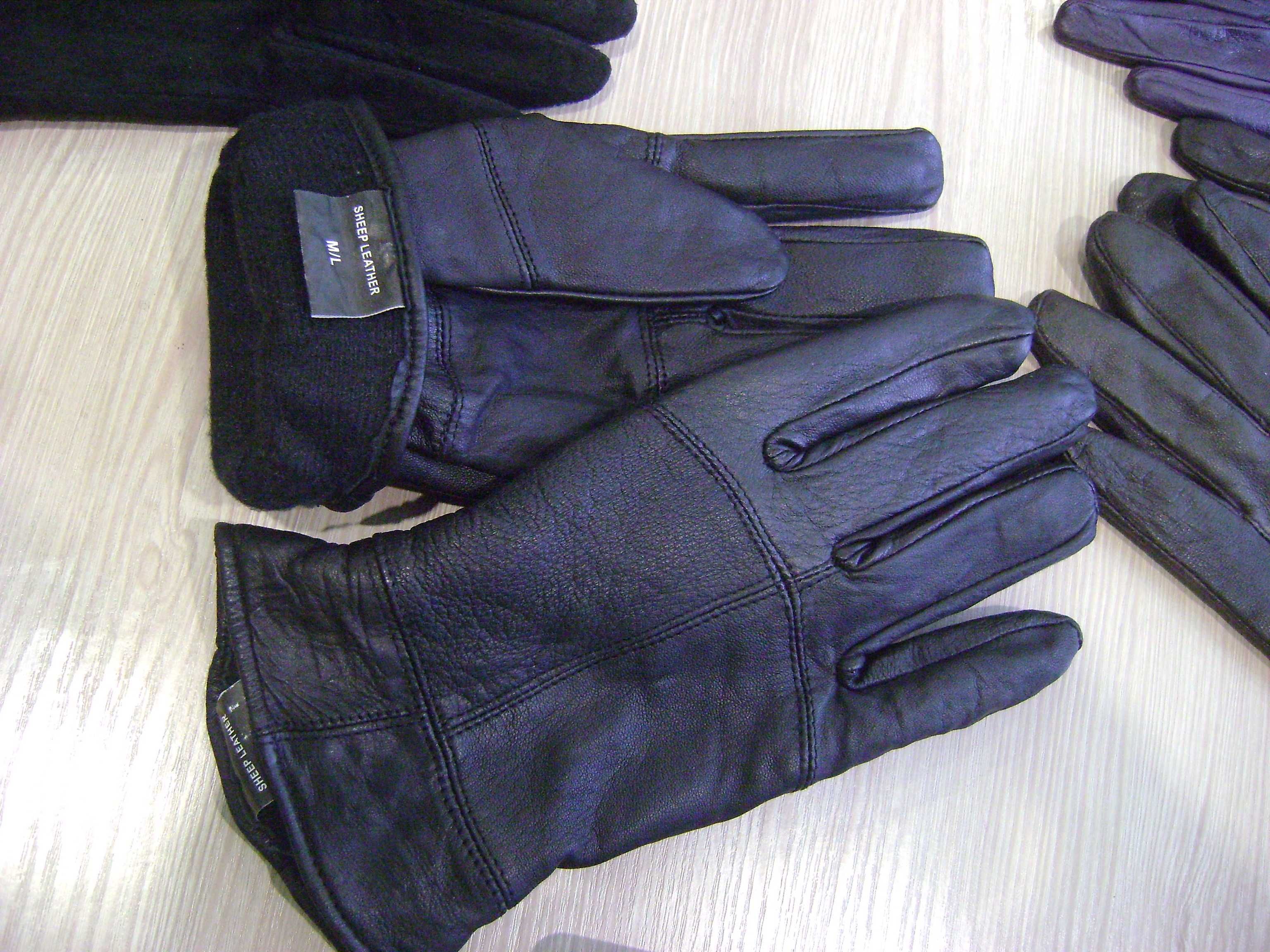 перчатки женские кожаные размер 7  новые и б/у, мужские р.ML