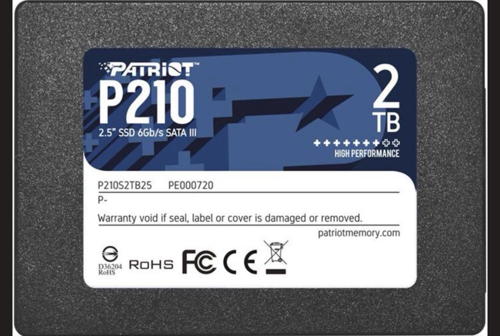 SSD диск Patriot P210 2TB 2.5" SATAIII TLC