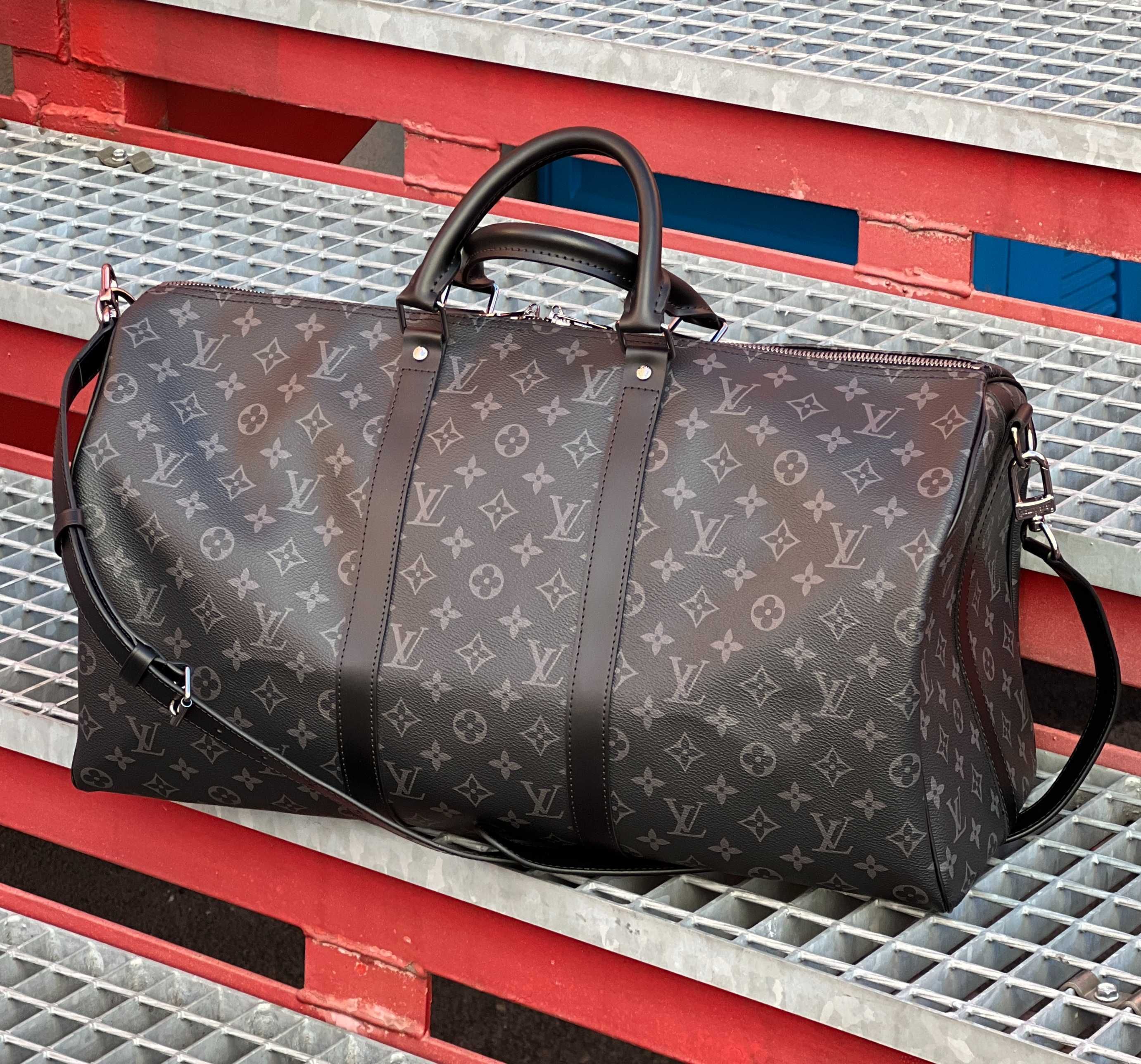 Дорожная сумка ручная кладь Keepall Louis Vuitton Damier Graphite