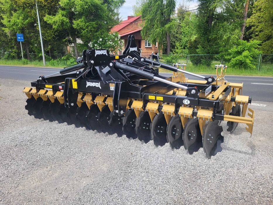 brona talerzowa hydrauliczna JANPOL SHREK 4m 560 talerz daszek 600