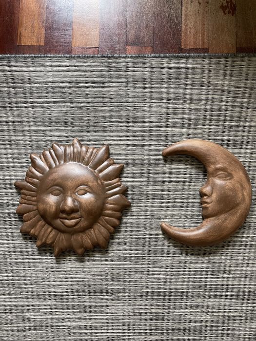 Conjunto artesanato Sol e Lua