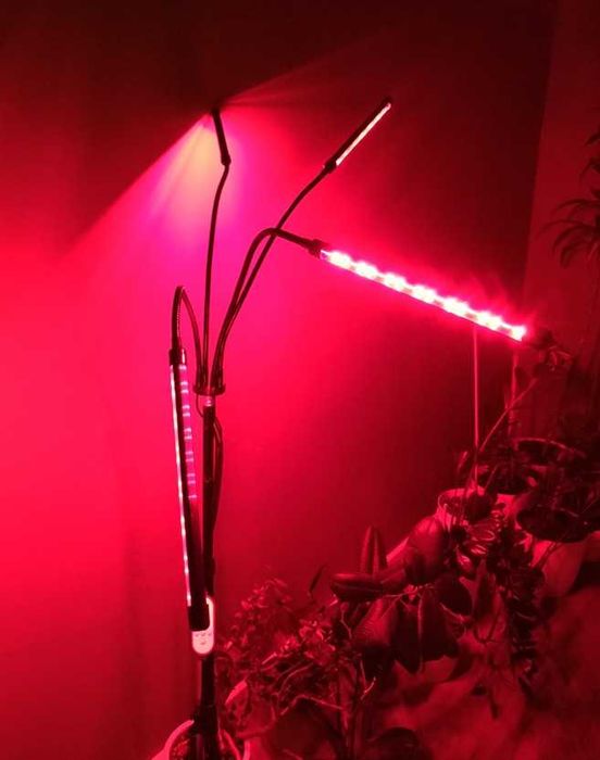 Lampa do Uprawy Wzrostu Roślin Panel x 4 Timer dla Doświetlania Pilot