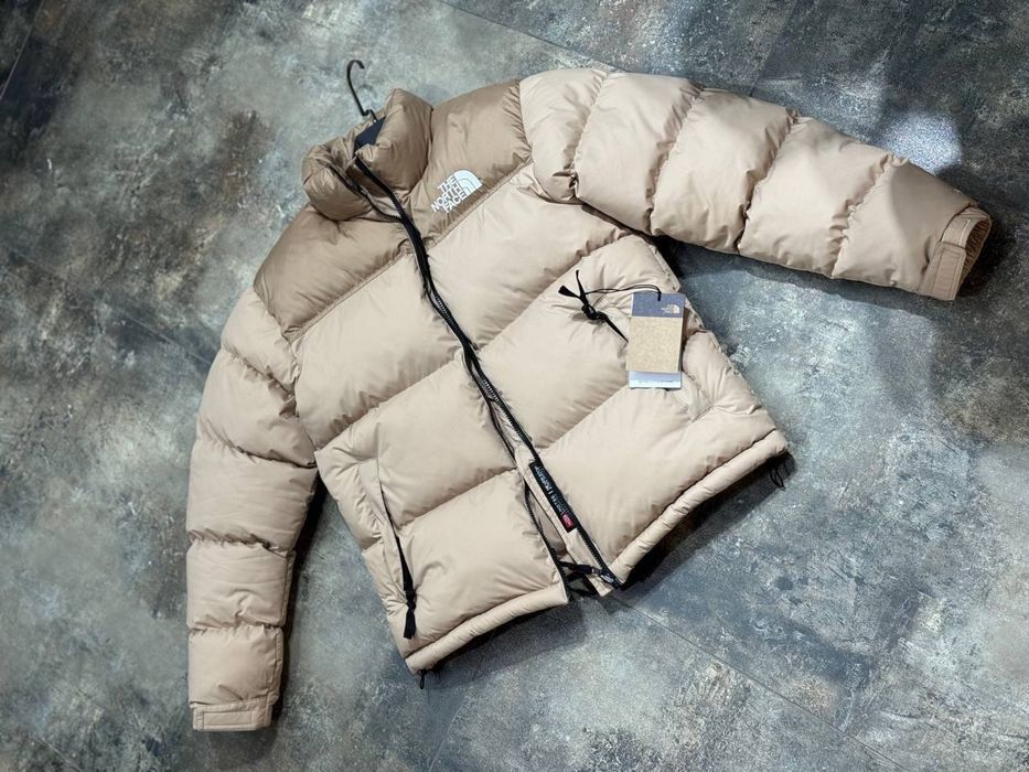 Чоловіча куртка-пуховик зе  норс фейс бежева The North Face