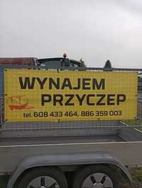 Wynajem przyczep.