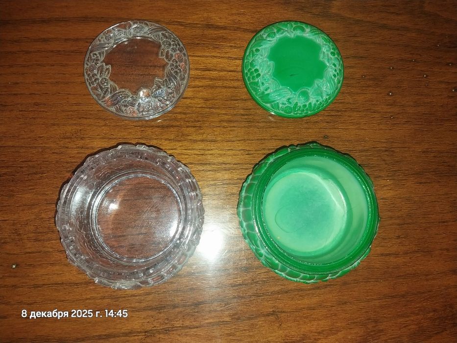 Шкатулка Богемия малахитовое и аметистовое стекло