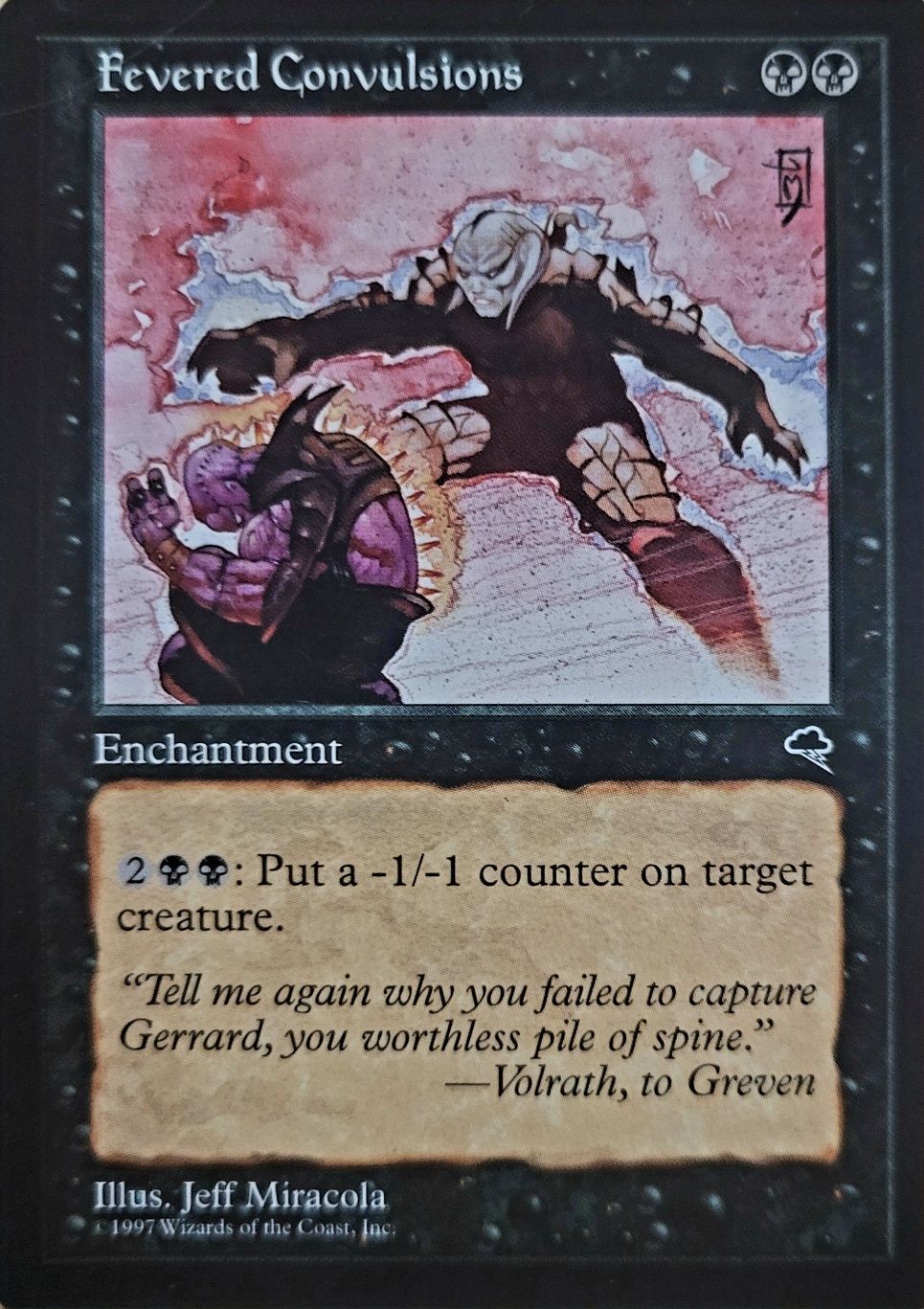 Magic the Gathering  - Fevered Convulsions  - Tempest Edition