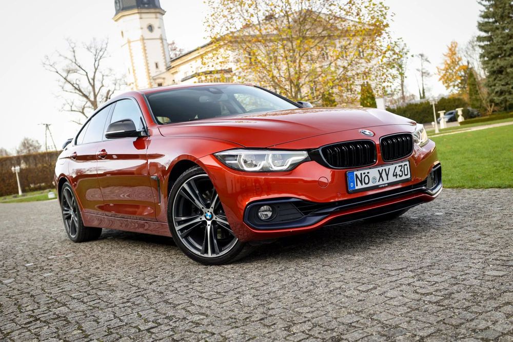 BMW Seria 4 sport pakiet**sunset orange**automat*niski przebieg*Bezwypadkowy