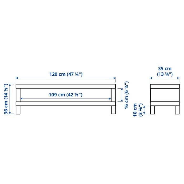 Movel para TV preto/castanho