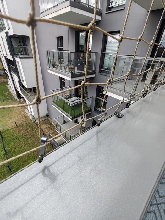 Siatka zabezpieczająca na balkon dla kota na ptaki itp. 1,5mx4,40m