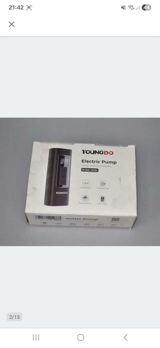 Pompka elektryczna Youngdo B0CGTFND3H czarny