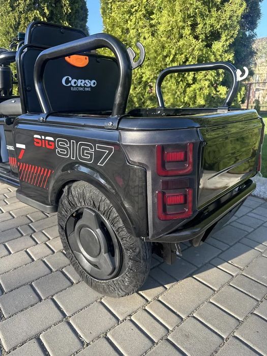 Електроскутер CORSO SIG7 1200W 72V/23AH Трицикл, Безкоштовна доставка!