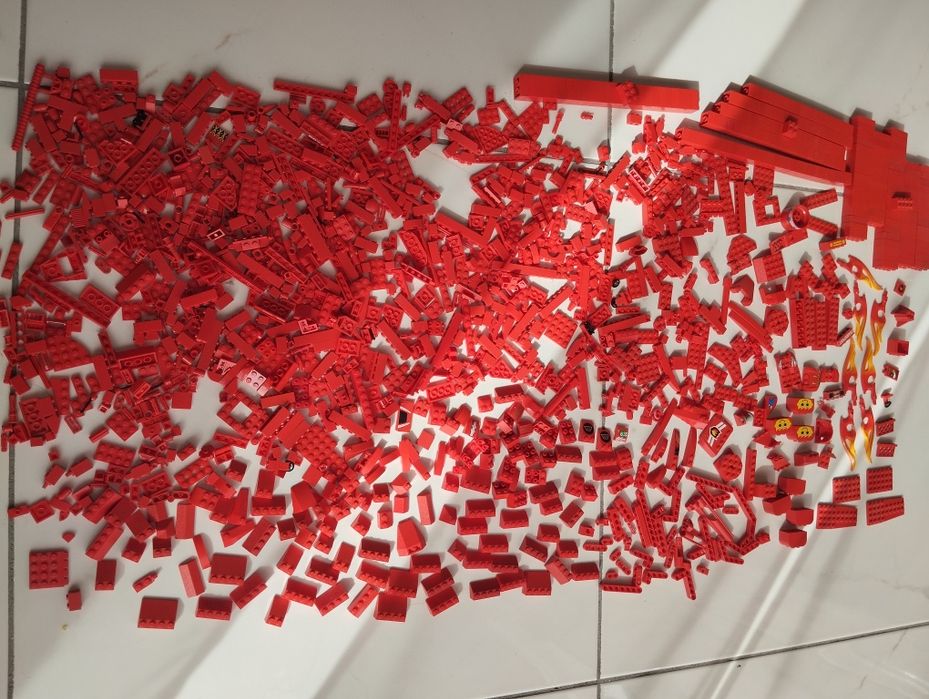 LEGO peças original cor vermelha