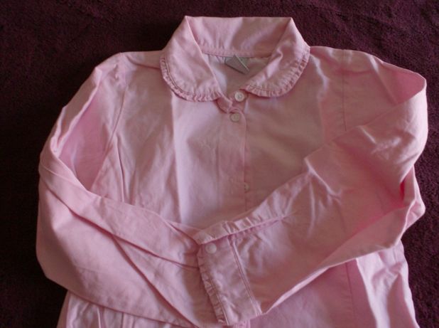 Camisa rosa, menina, 5-6 anos