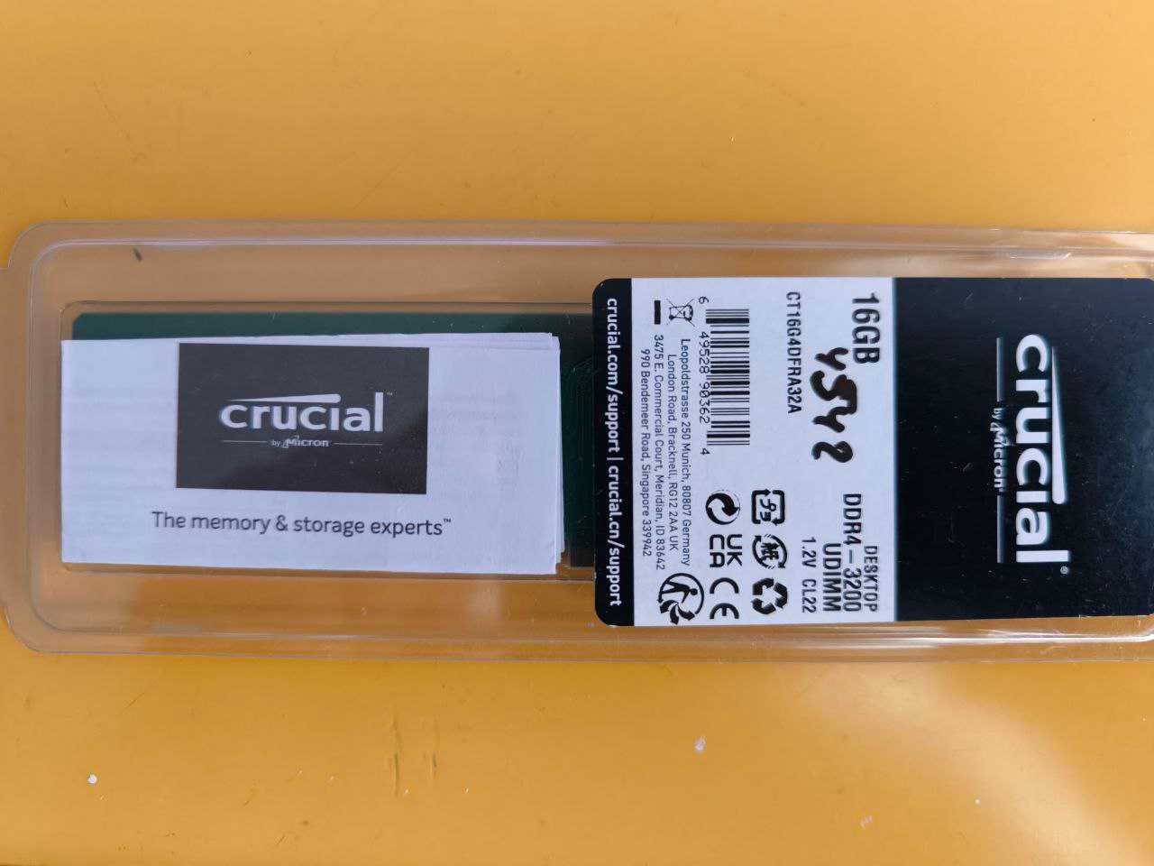 Пам'ять для ПК DDR4 16GB