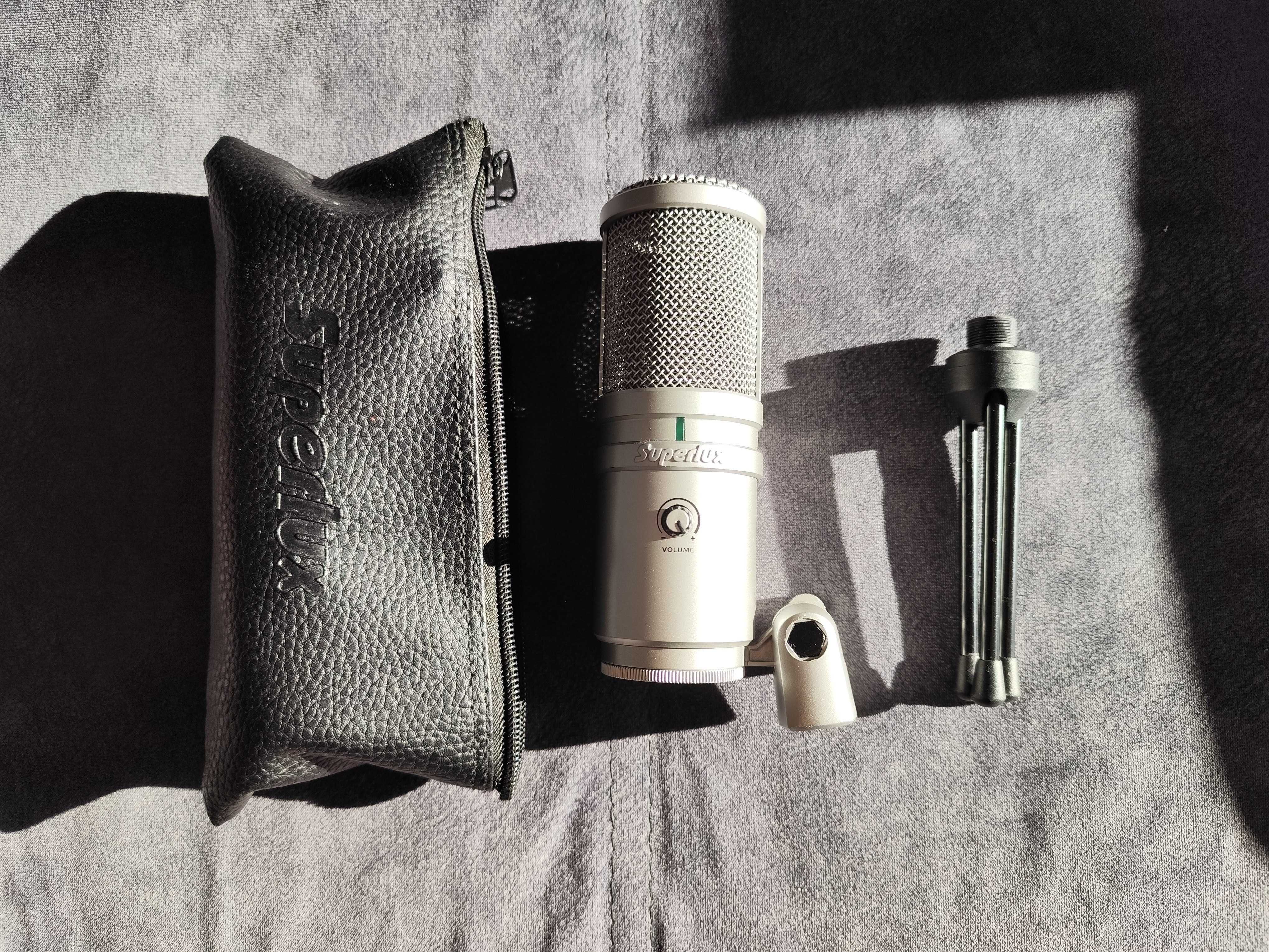 Mikrofon pojemnościowy Superlux E205U + GRATIS pop filtr