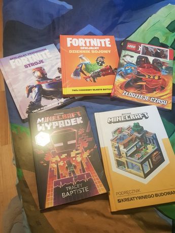 Książki dla dzieci Fornite Minecraft lego