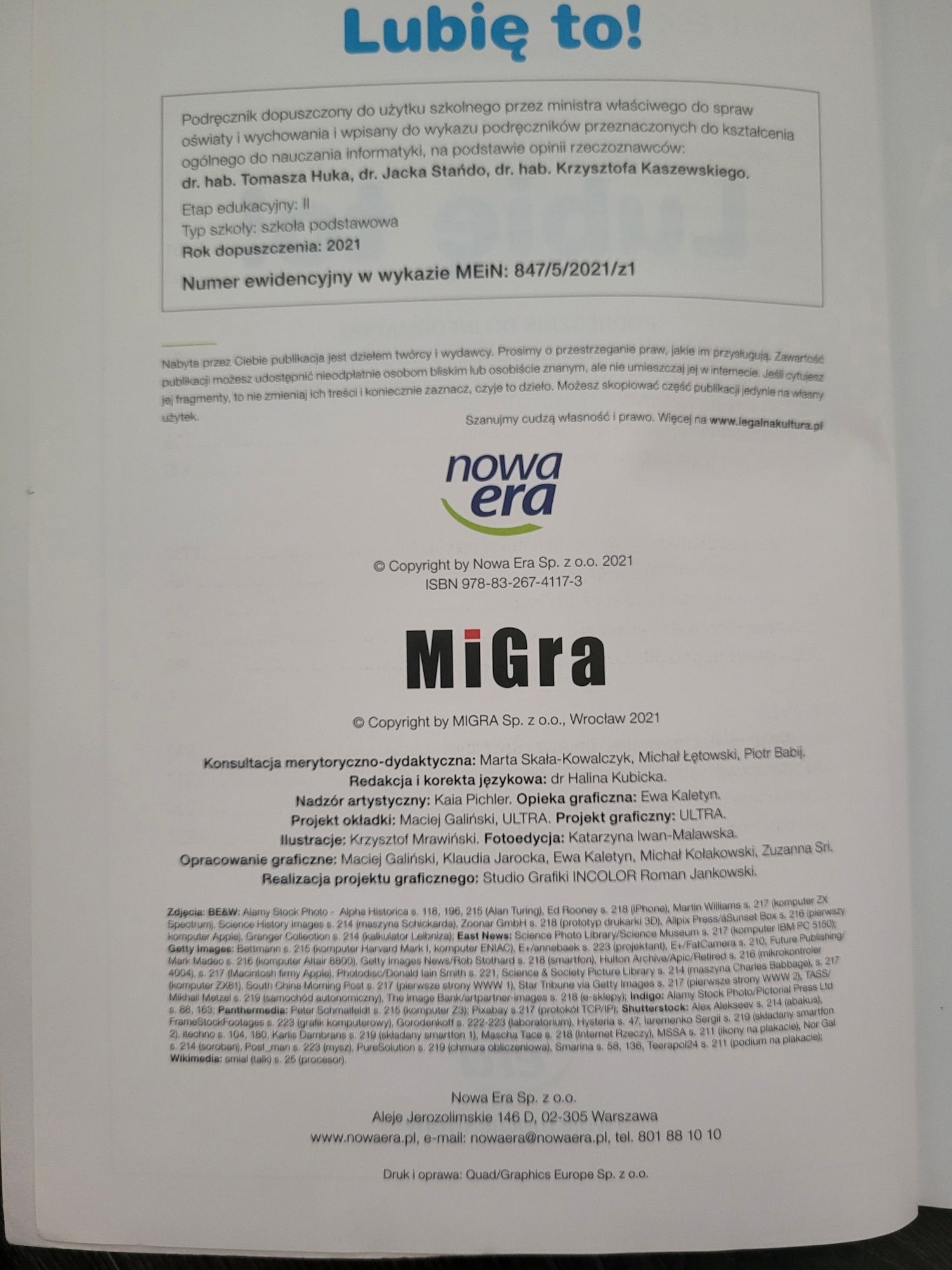 Lubię to! Podręcznik do informatyki kl. 8