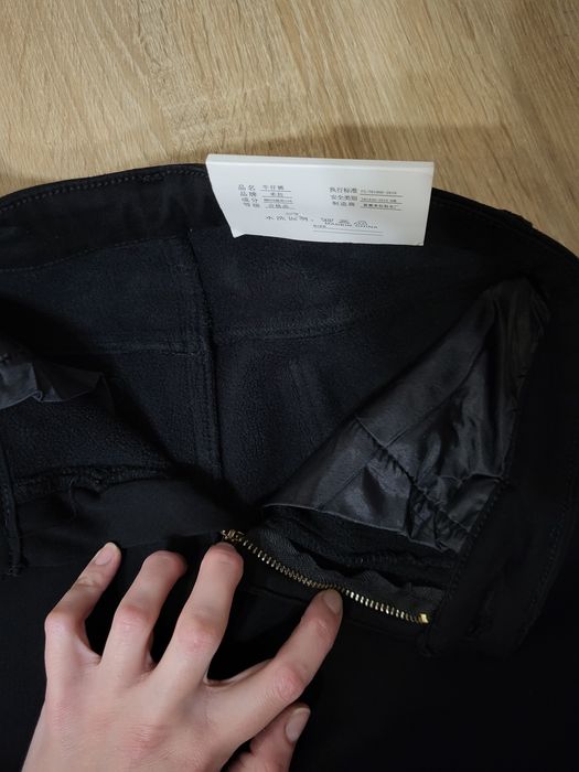 Теплі штани джинси М 46р (28) скінні зимові на флісі утеплені джеггінс