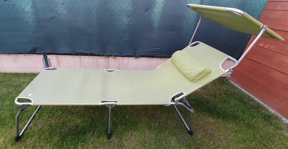 Leżak ogrodowy regulowany