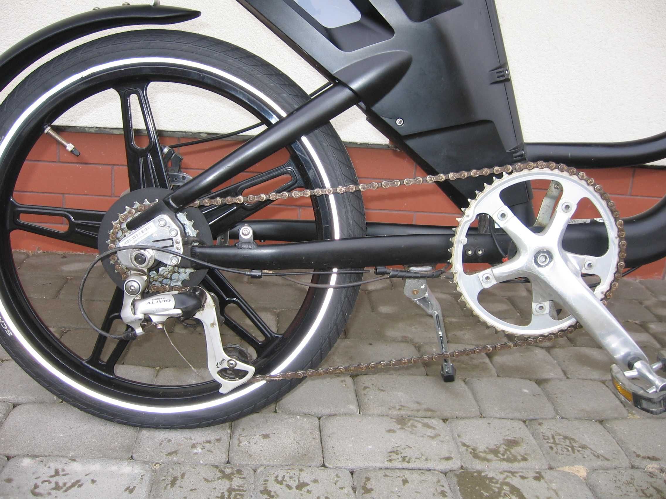 Rower elektryczny Union Eagle - osprzęt Tranz X-koła 20"- brak baterii