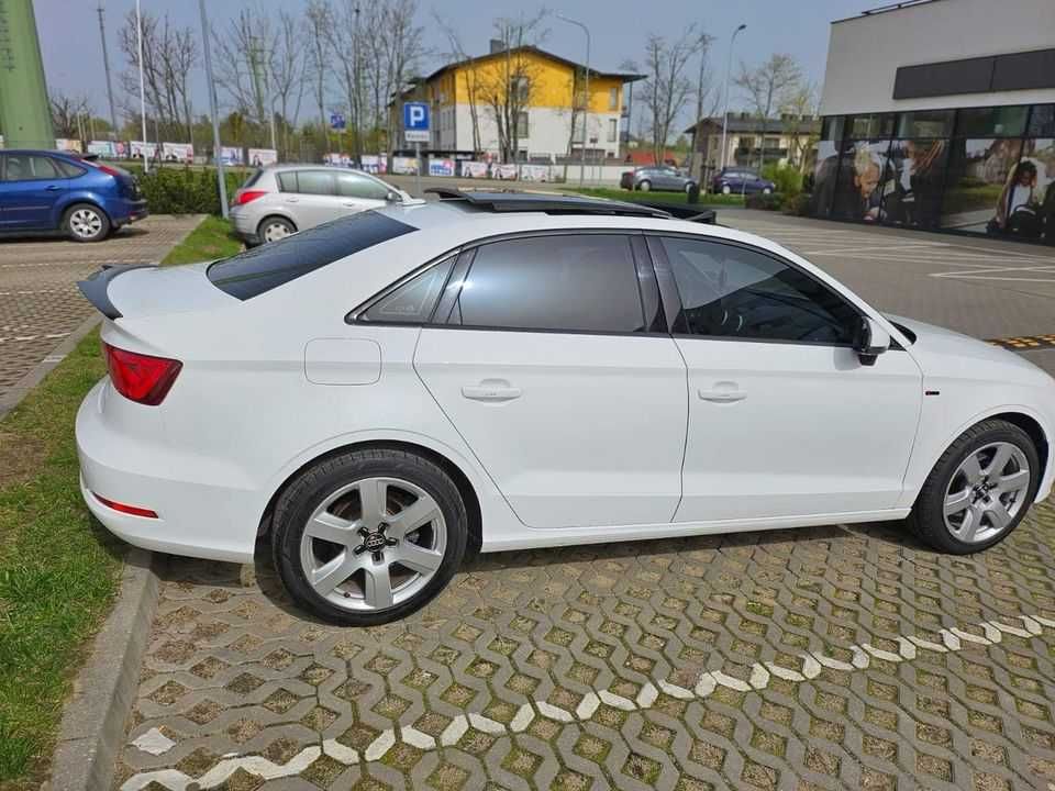 Białe Audi A3 2016 1.8 180km - brązowe skóry Gdańsk naprawdę ładne