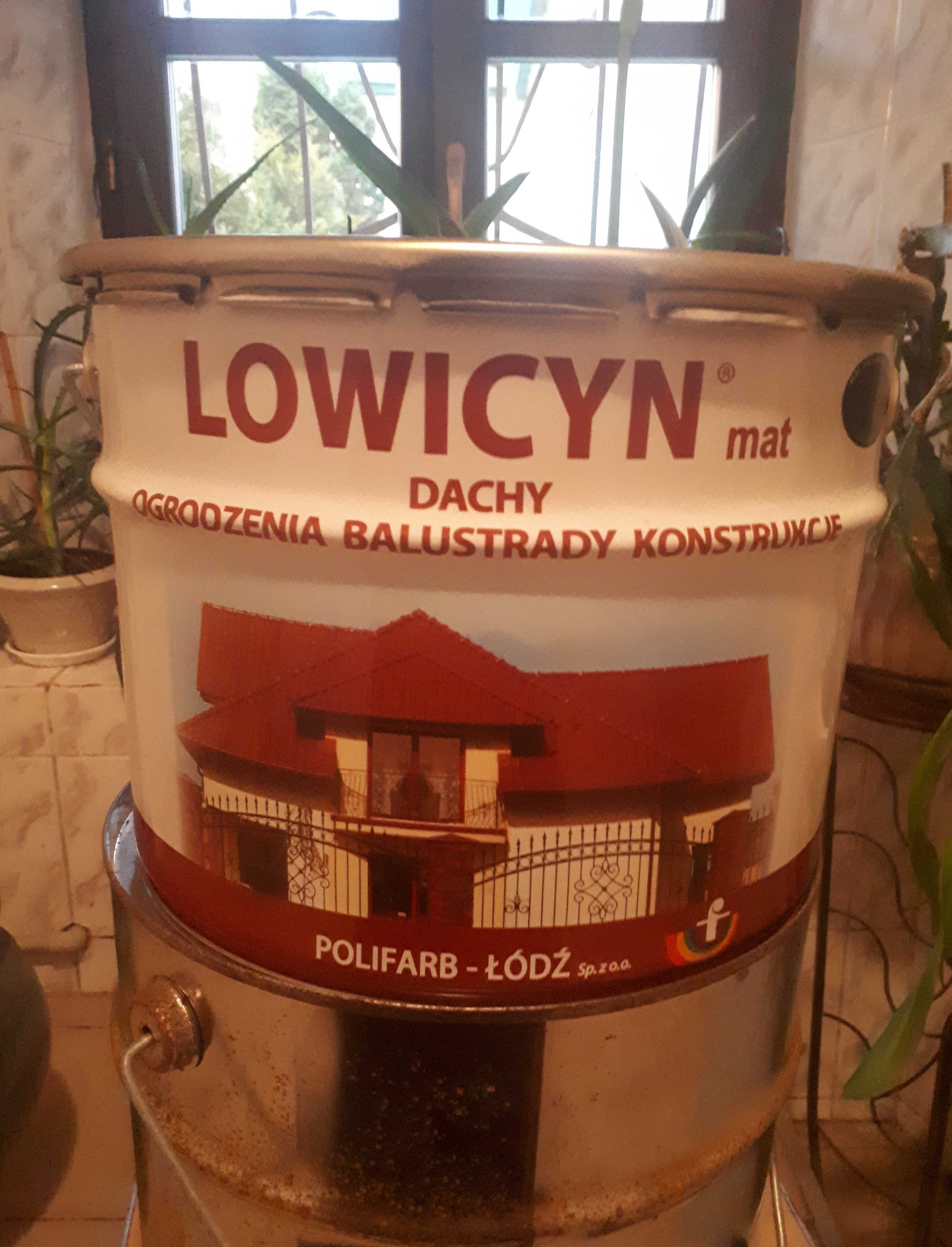 Якісна фарба для даху фірми LOWICYN + розчинник до неї (в 10л тарах)