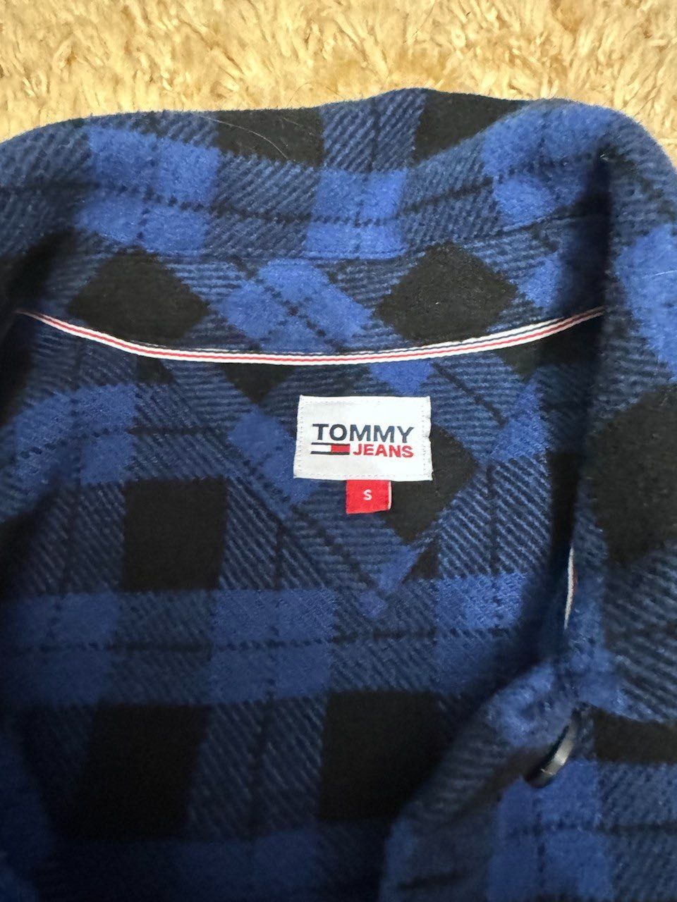 Теплая клетчатая рубашка Tommy hilfiger