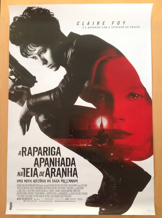 Poster original - A Rapariga Apanhada Na Teia de Aranha (com portes)