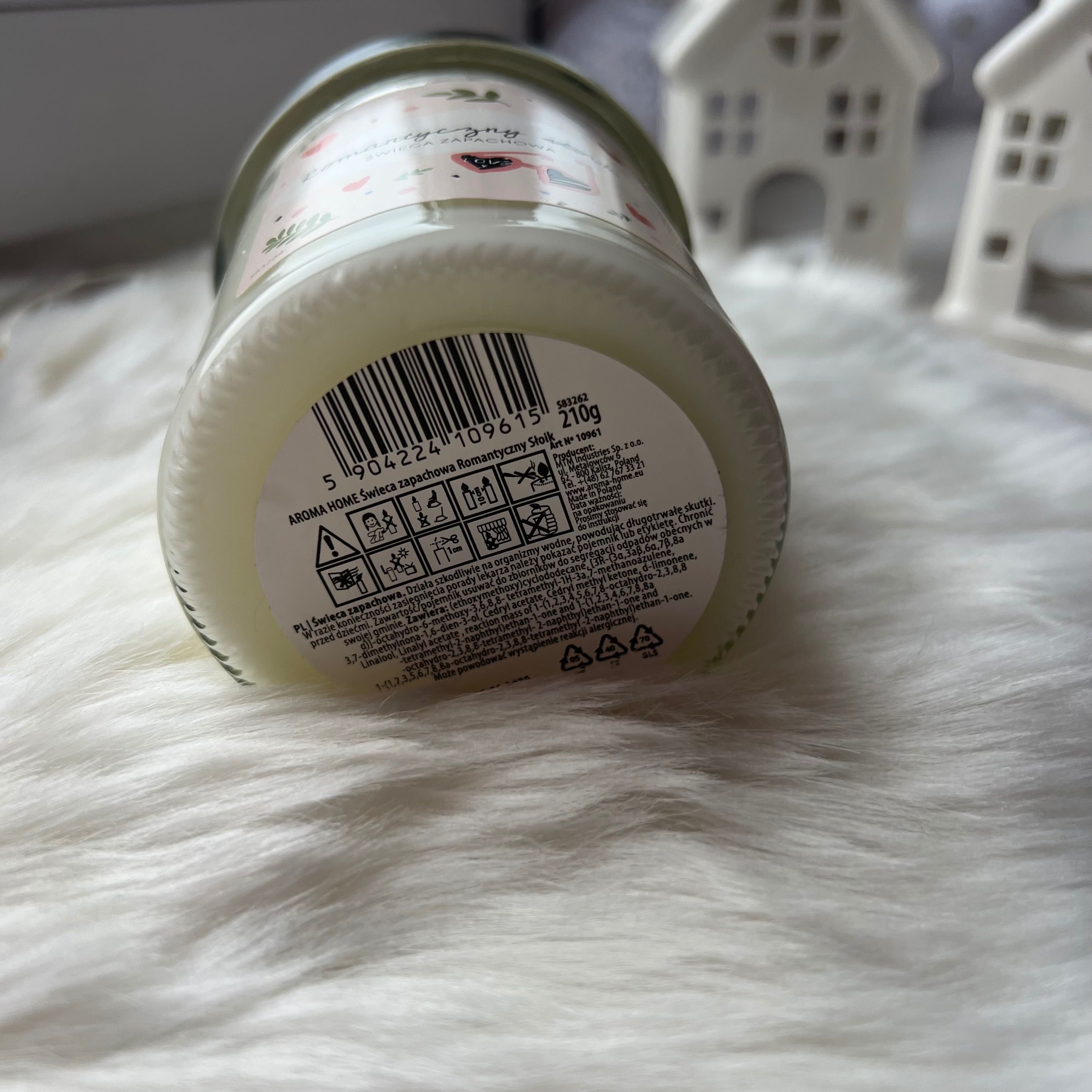 Świeczka zapachowa Romantyczny słoik - świeca 210g - aroma home