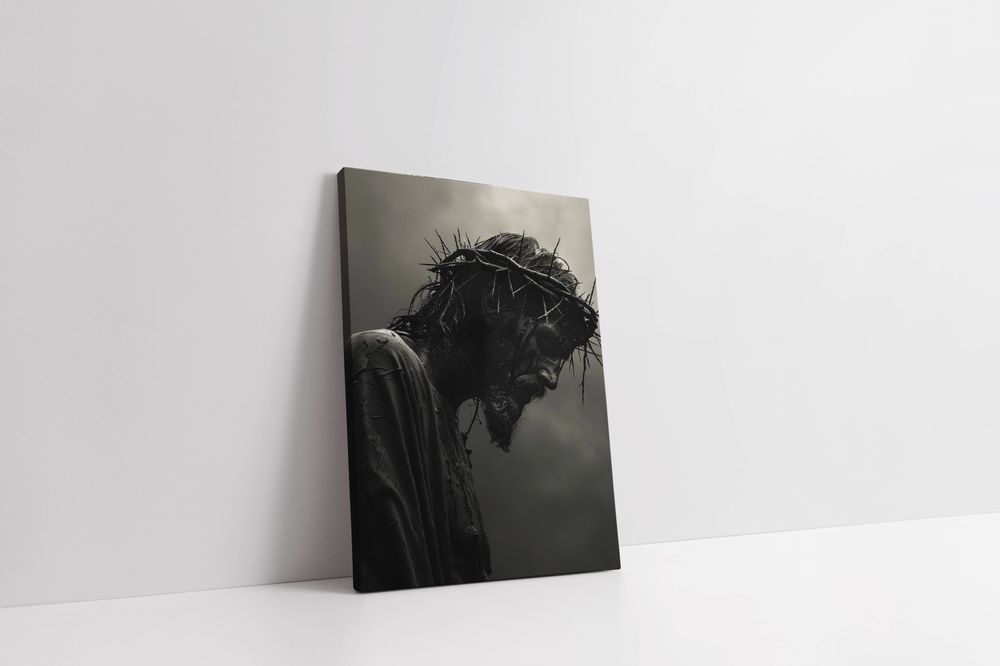Obraz na płótnie Jezus Chrystus w koronie cierniowej 75x100 cm