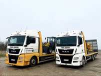 Transport maszyn do 14 T Usługi transportowe Laweta