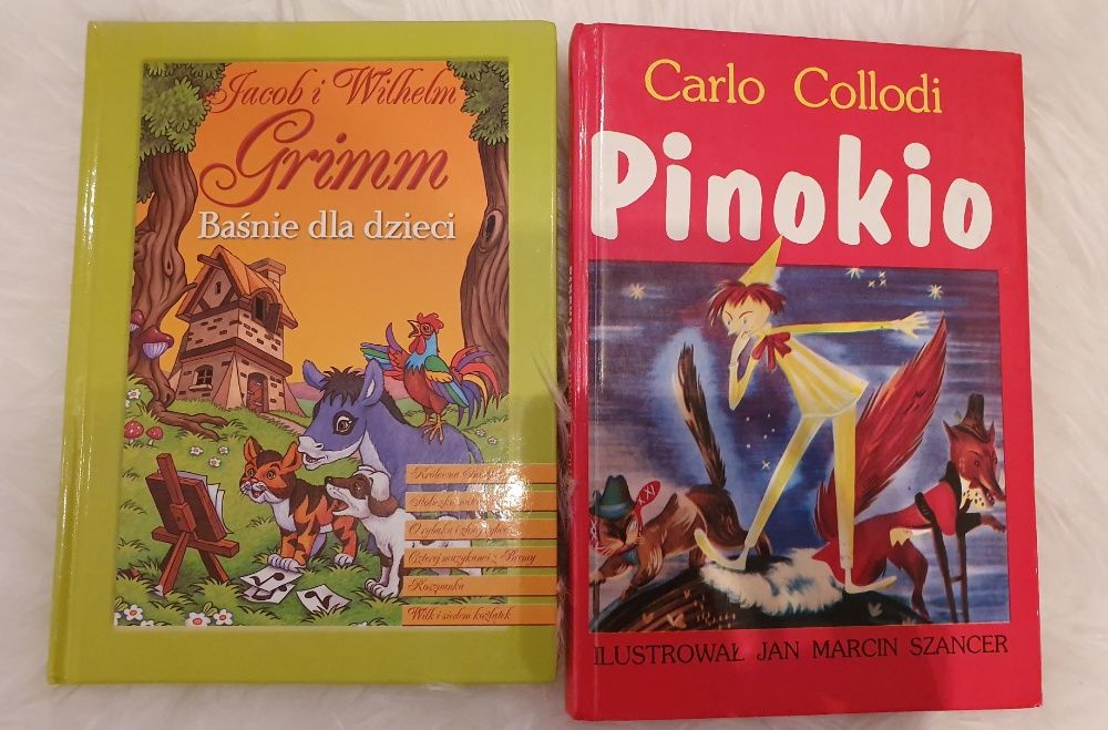 Bajki:Pinokio - Carlo Collodi, Jacob i Wilhelm Grimm, bajki dla dzieci
