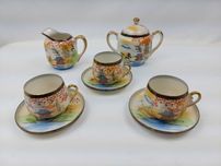 SERVIÇO CAFÉ JAPONÊS Colorido – Conjunto Café Oriental Casca de Ovo