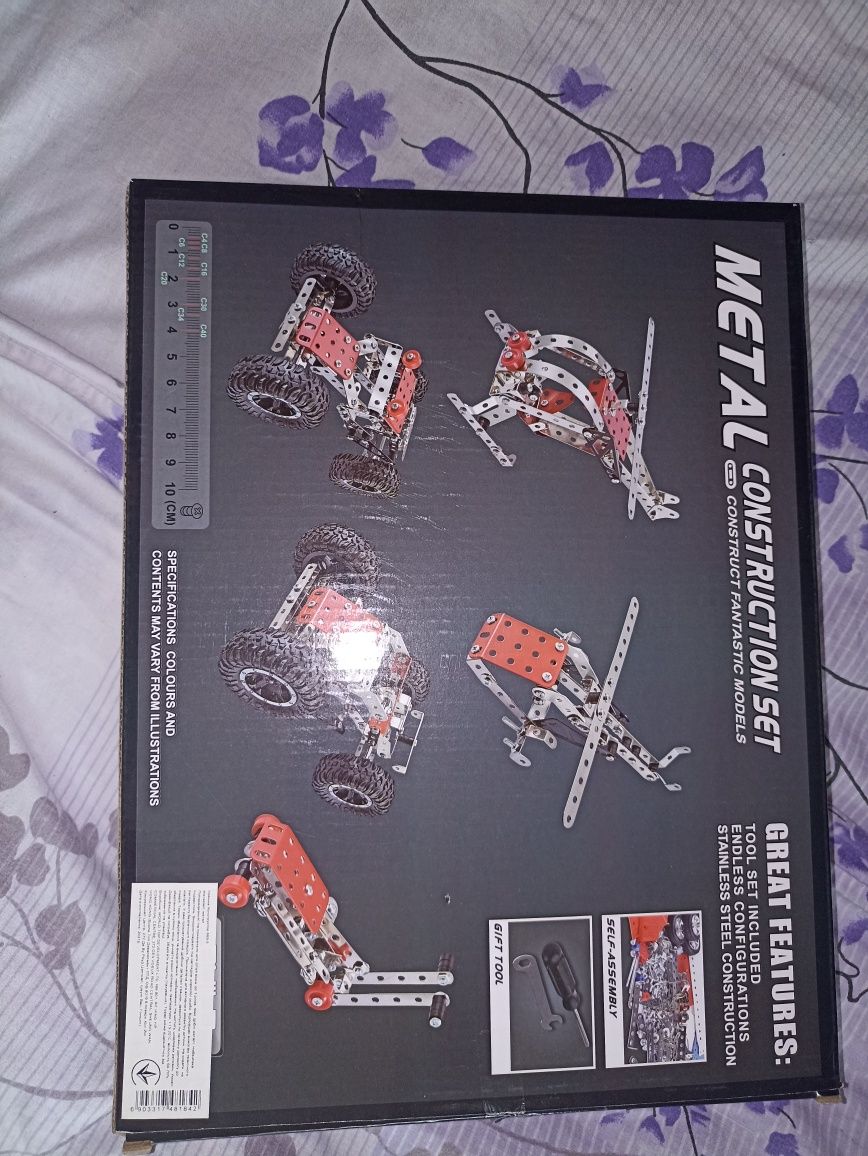 Конструктор металевий Metal construction set 5в1 281 дет