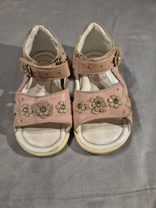 Skórzane sandały na rzepy, Lasocki Kids, r.21