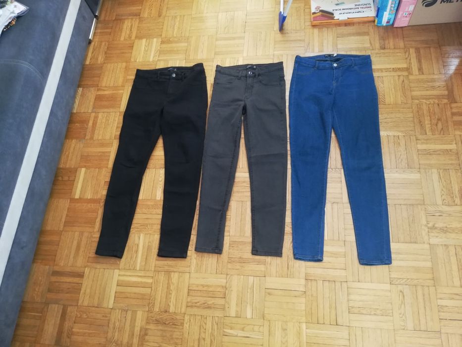 Spodnie/dżinsy 3 parzy w r 38/40