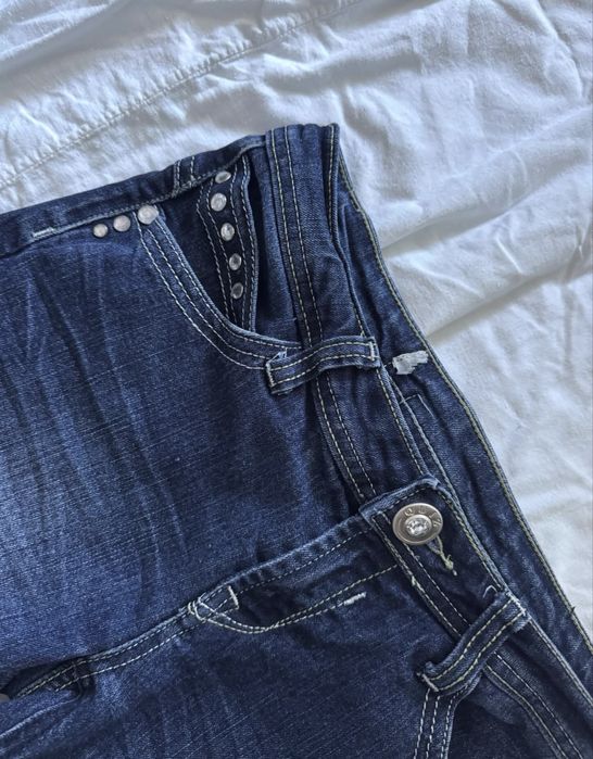 вінтажні кльош джинси на низькій посадці