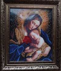Картина з бісеру Мадонна з немовлям