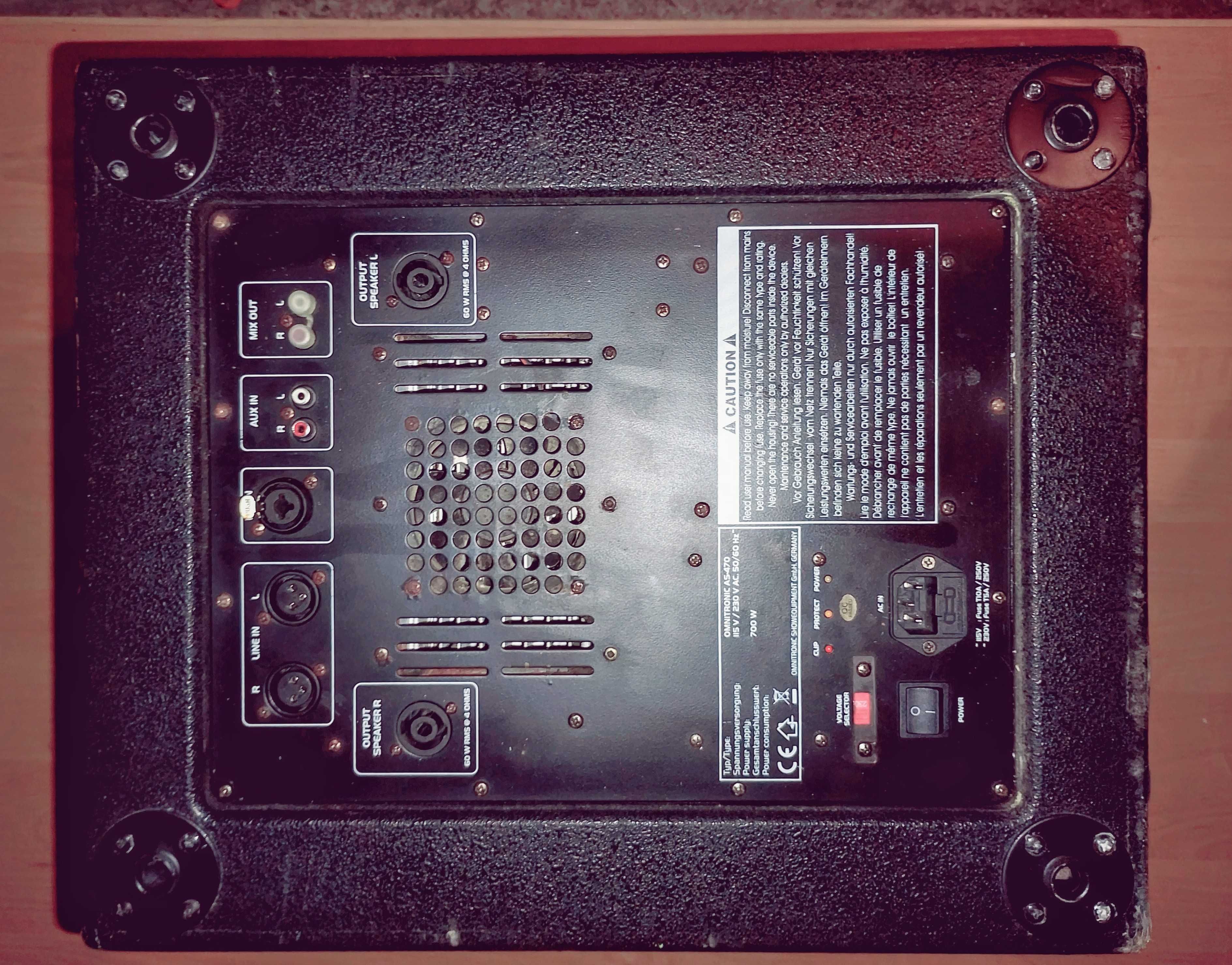 Subwoofer aktywny Omnitronic as 470